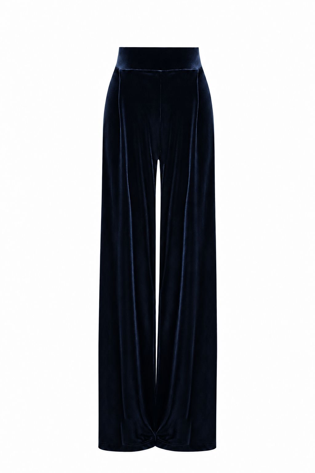 Velvet Pleated Trousers Trousers Elisa Cortés AZUL MARINO 36 