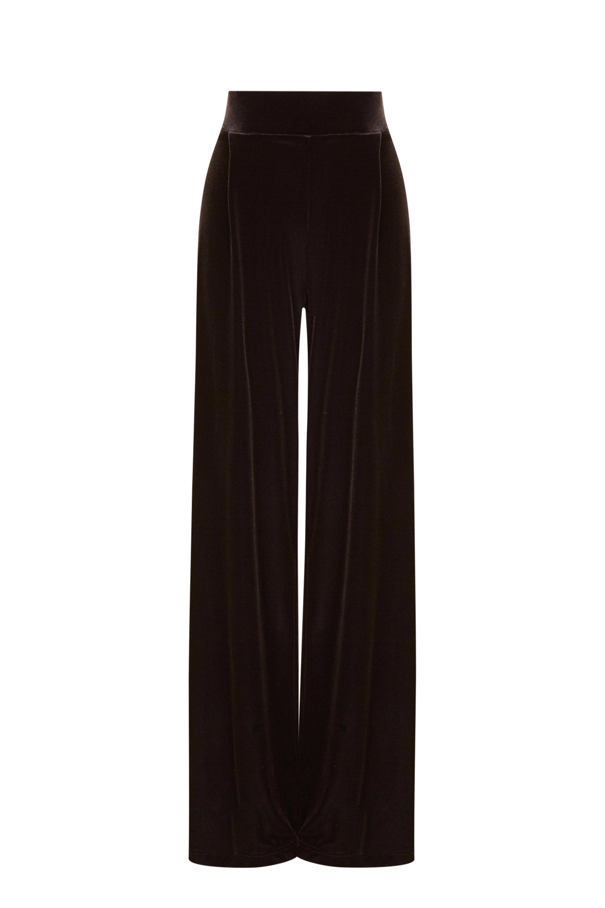 Velvet Pleated Trousers Trousers Elisa Cortés MARRÓN 36 