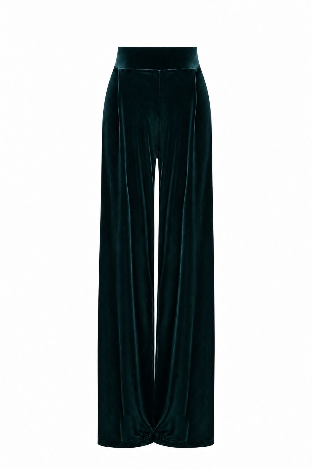 Velvet Pleated Trousers Trousers Elisa Cortés Verde 36 