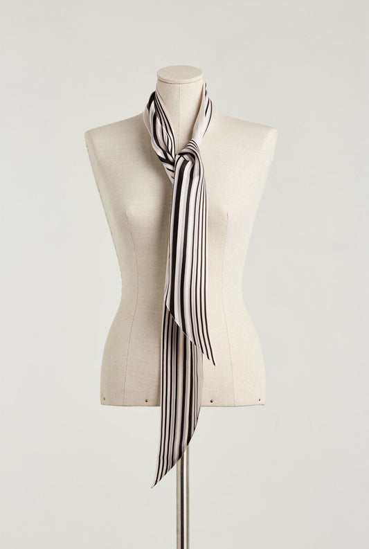 Vero Stripe scarf blanco Foulards & Scarves Van Hise 