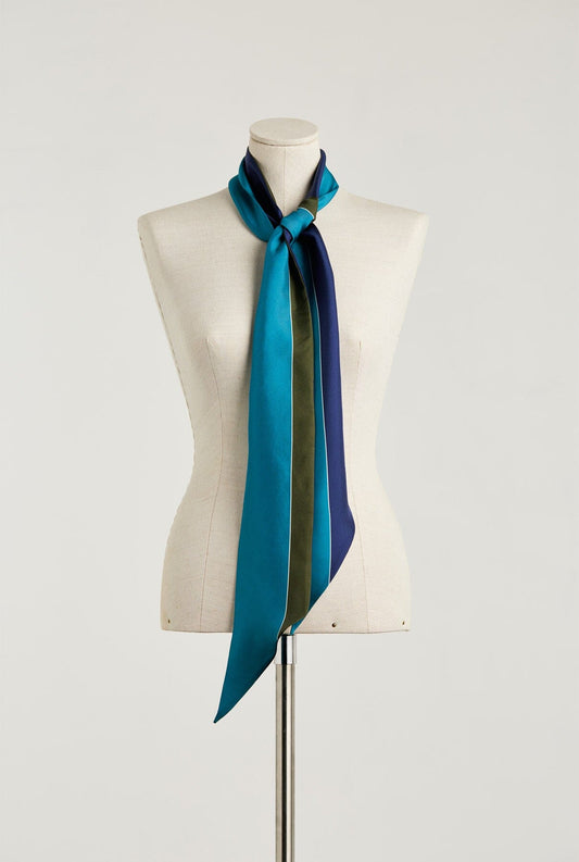 Veronica scarf turquoise Foulards & Scarves Van Hise 