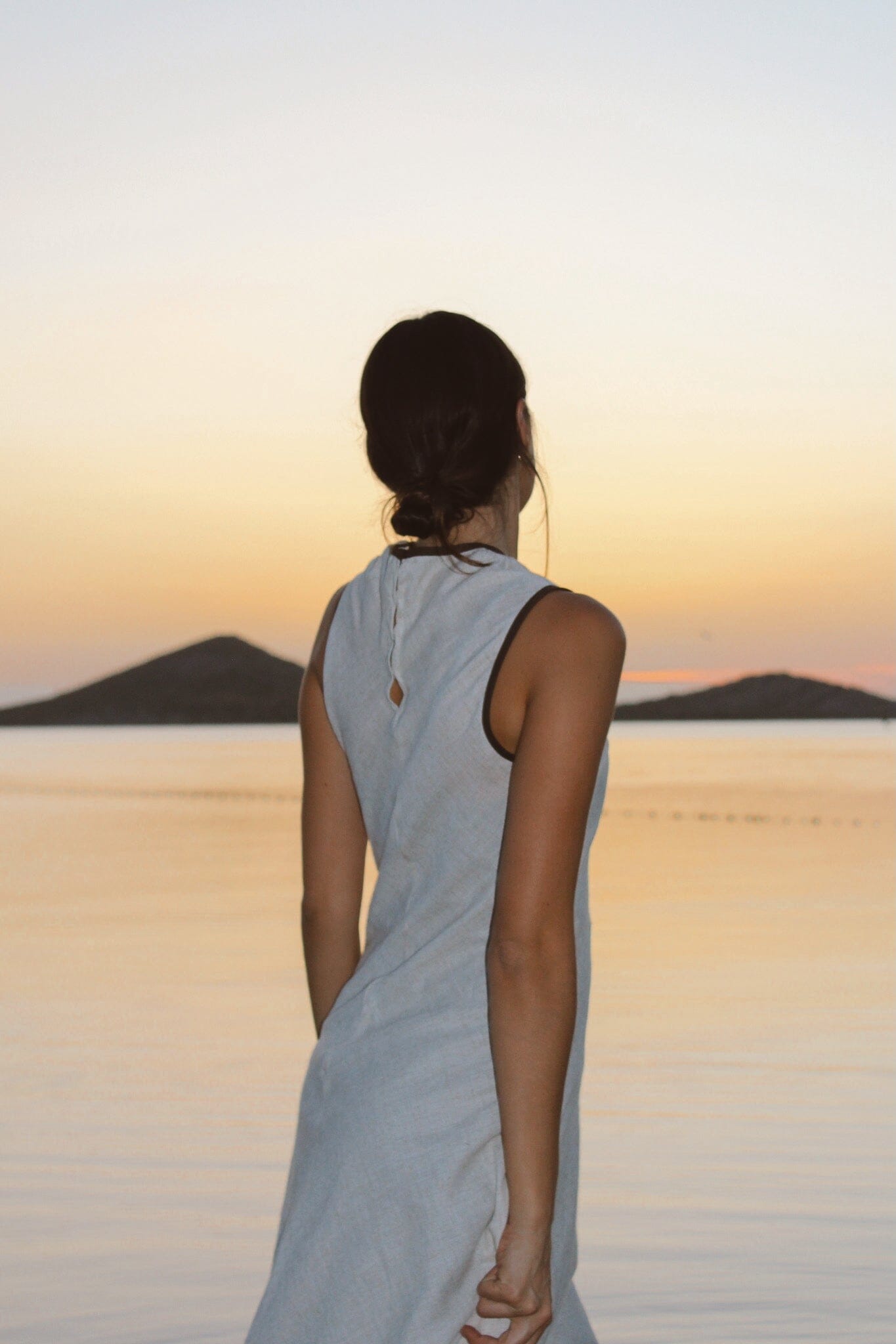 Vestido Arena Lino Liso Dresses IPA BRAND 