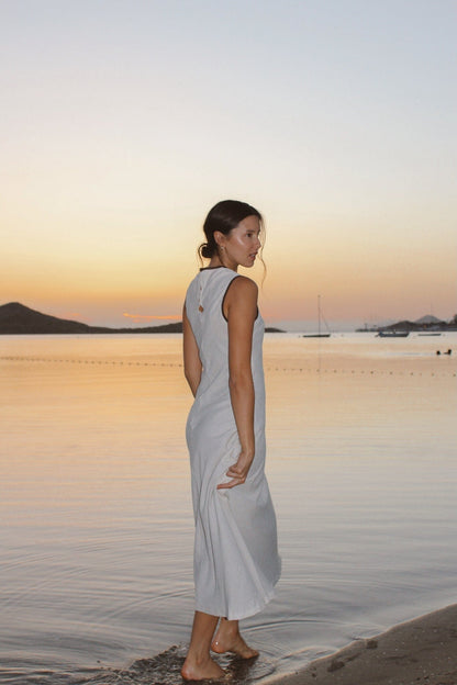 Vestido Arena Lino Liso Dresses IPA BRAND 