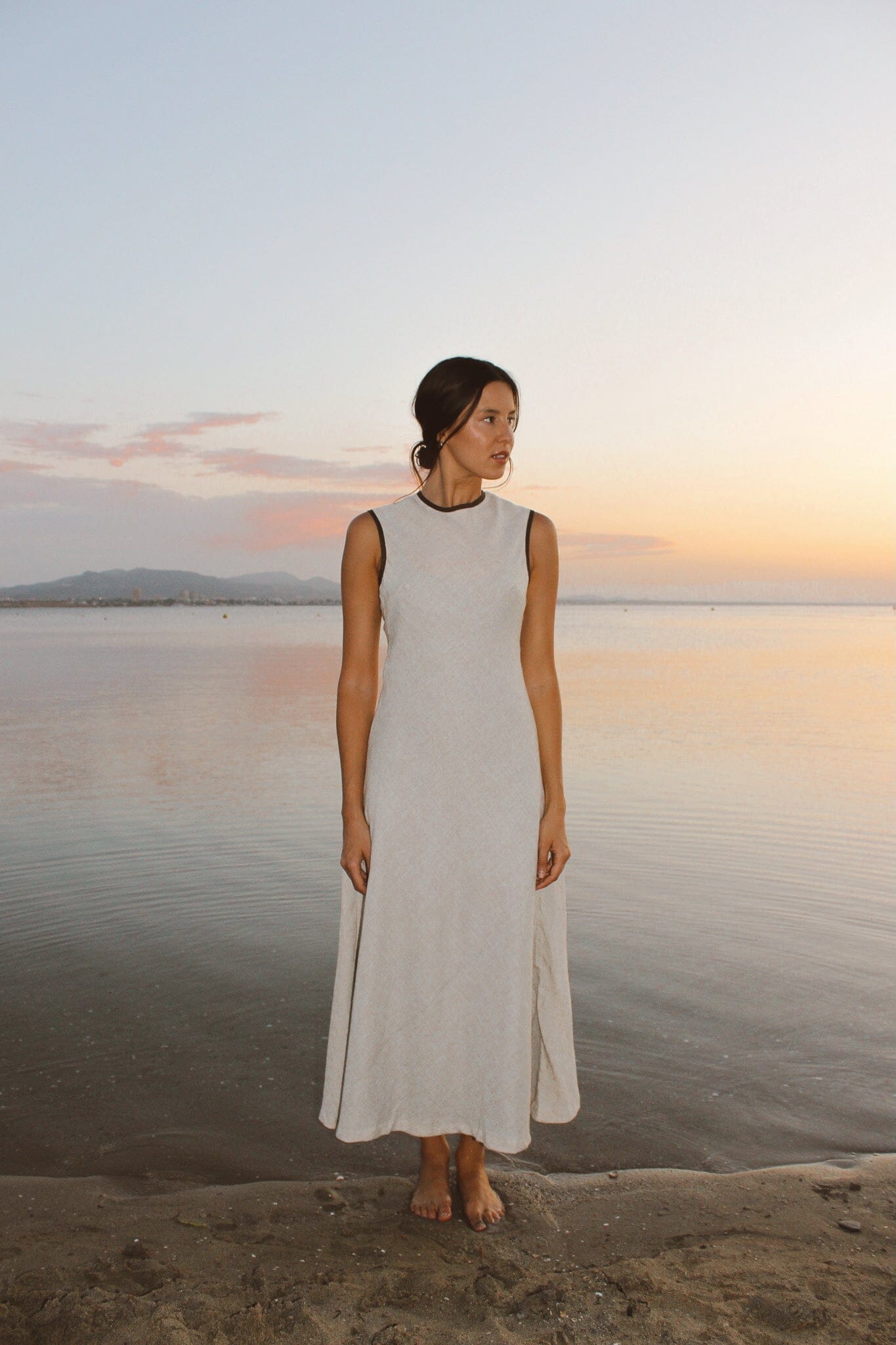 Vestido Arena Lino Liso Dresses IPA BRAND 