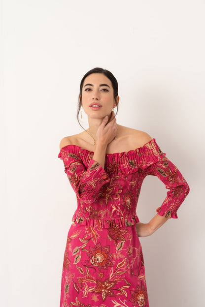 Vestido Bardot Framboise Dresses Vano Studio 