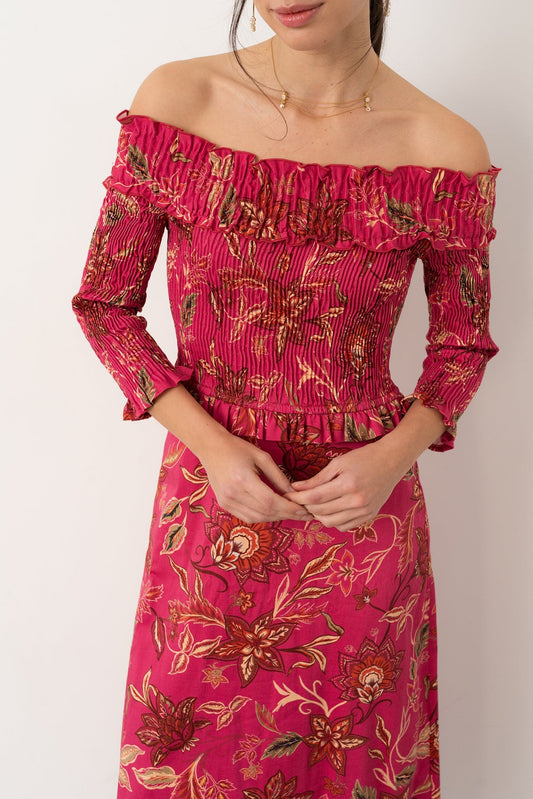 Vestido Bardot Framboise Dresses Vano Studio 