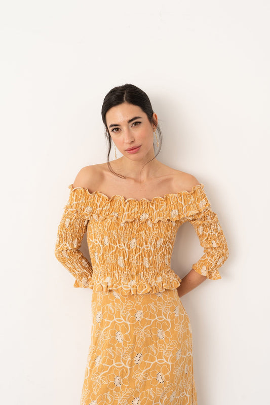 Vestido Bardot Rive Dresses Vano Studio 