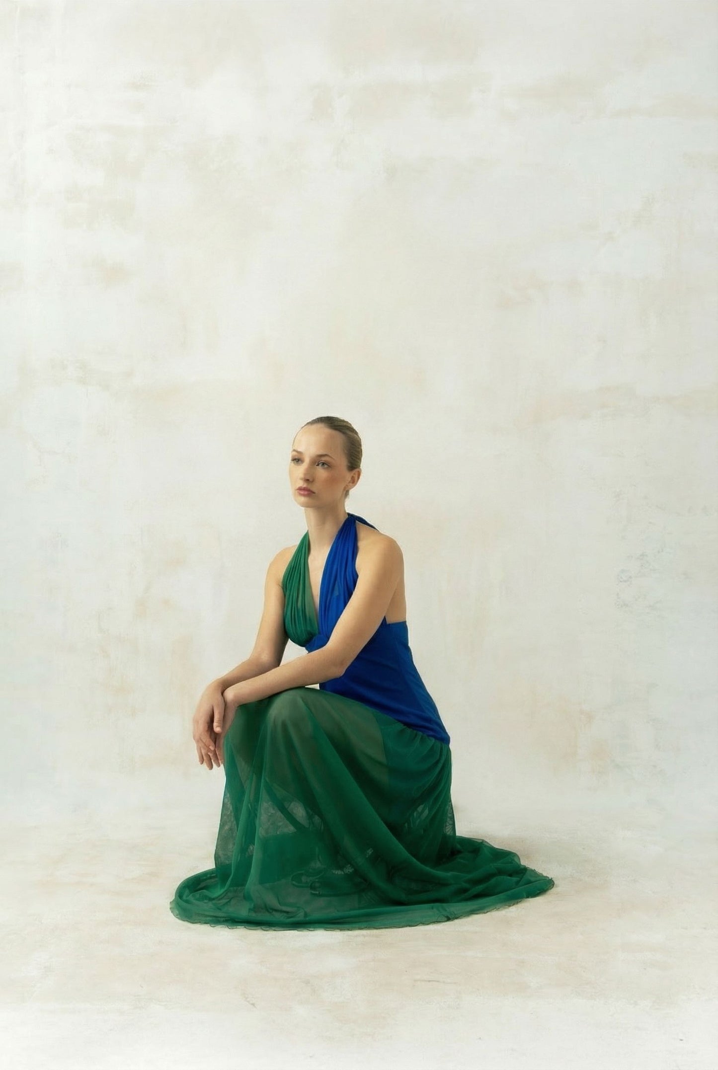 Vestido Begoña Azul - Verde Dresses Julise Magon 