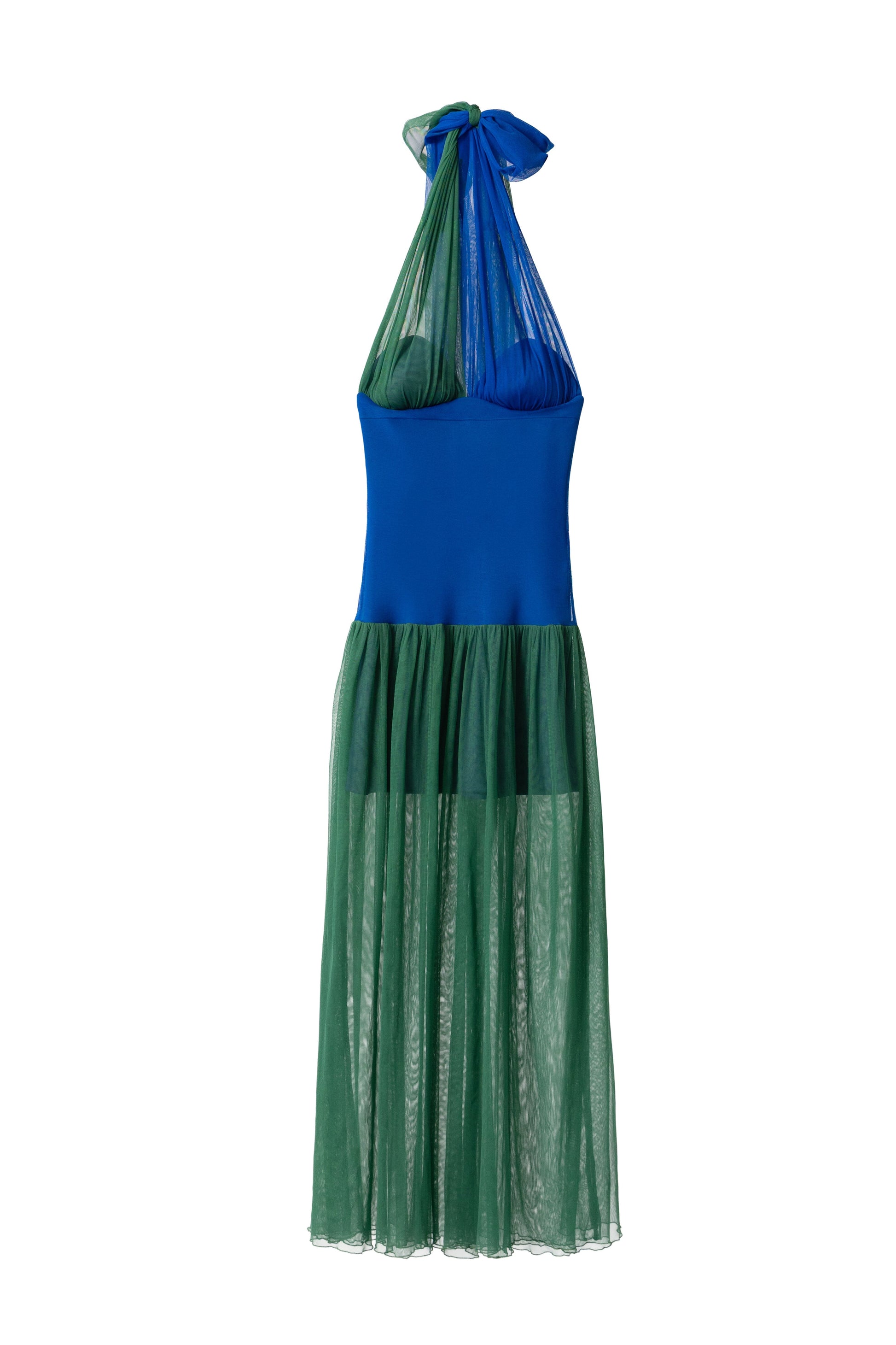 Vestido Begoña Azul - Verde Dresses Julise Magon 