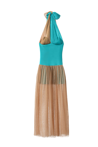 Vestido Begoña Turquesa - Nude Dresses Julise Magon 