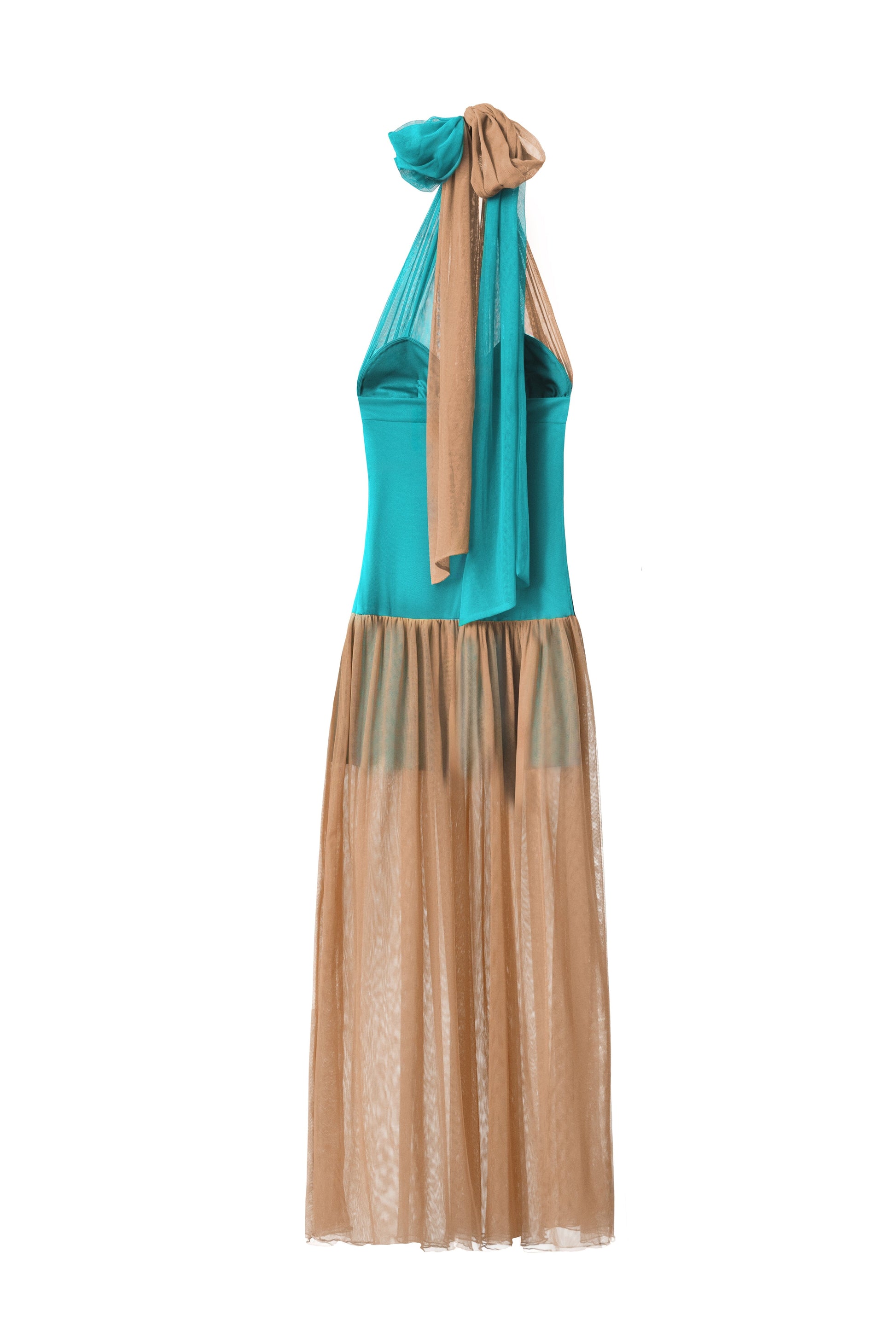 Vestido Begoña Turquesa - Nude Dresses Julise Magon 