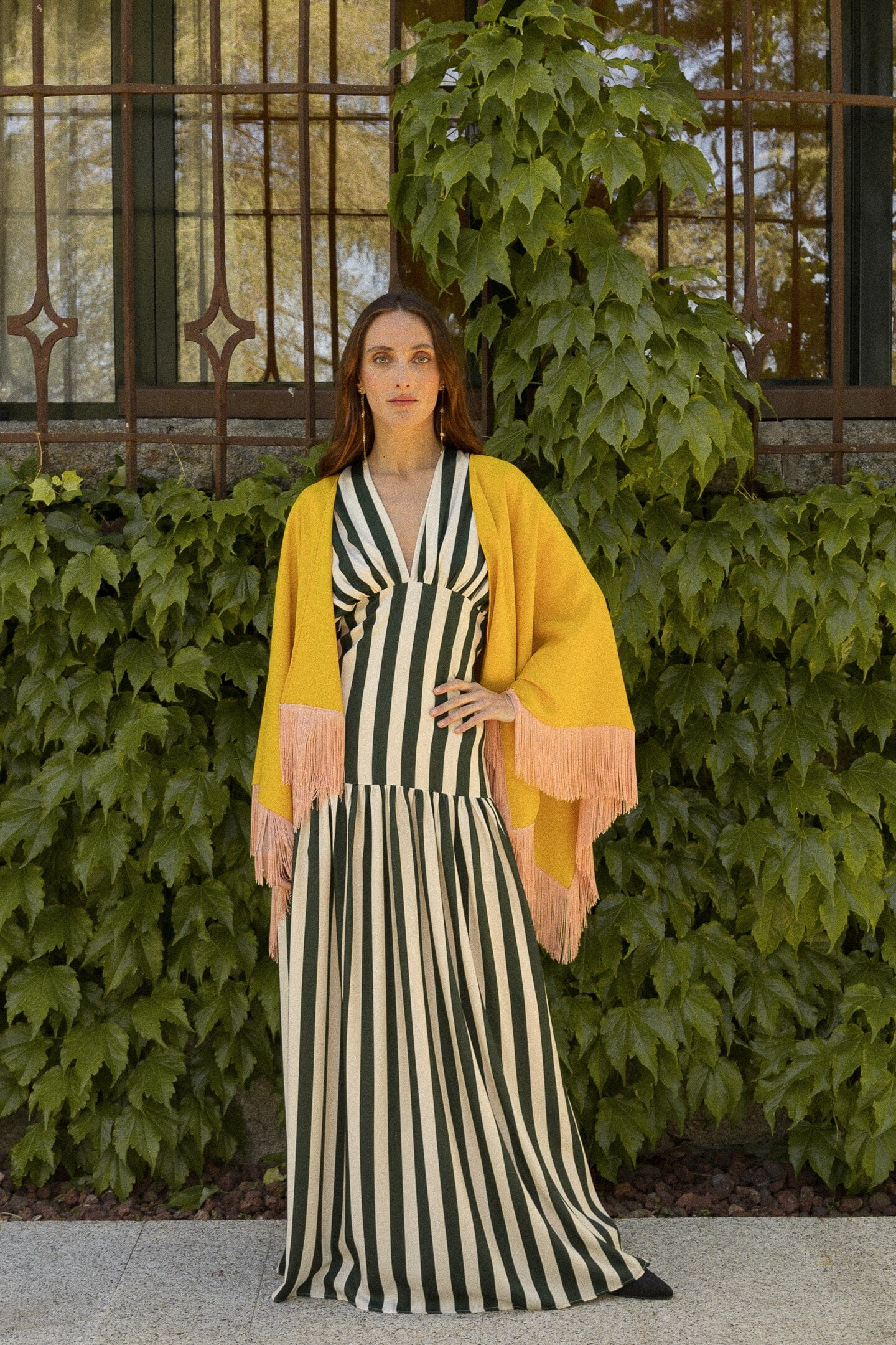 Vestido + Capa Sofía amarillo Dresses Duyos 