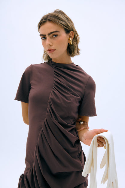 Vestido Eco marrón Dresses E.R.A.X. 