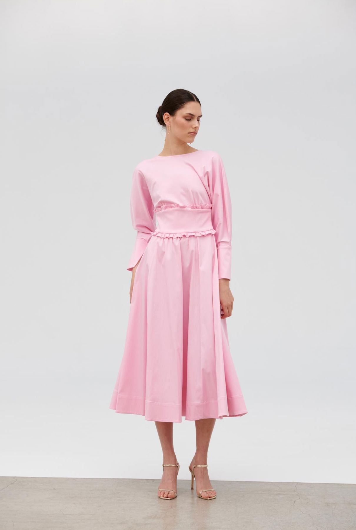 Vestido fajín - rosa Dresses Miguel Marinero 