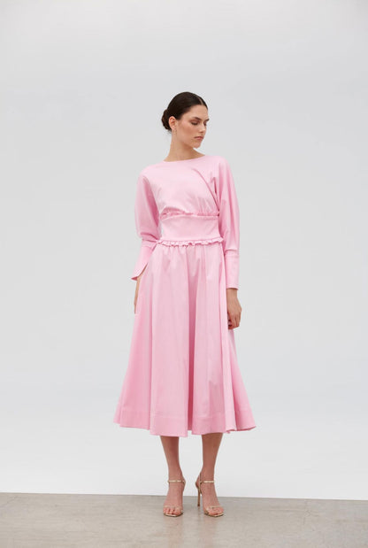 Vestido fajín - rosa Dresses Miguel Marinero 