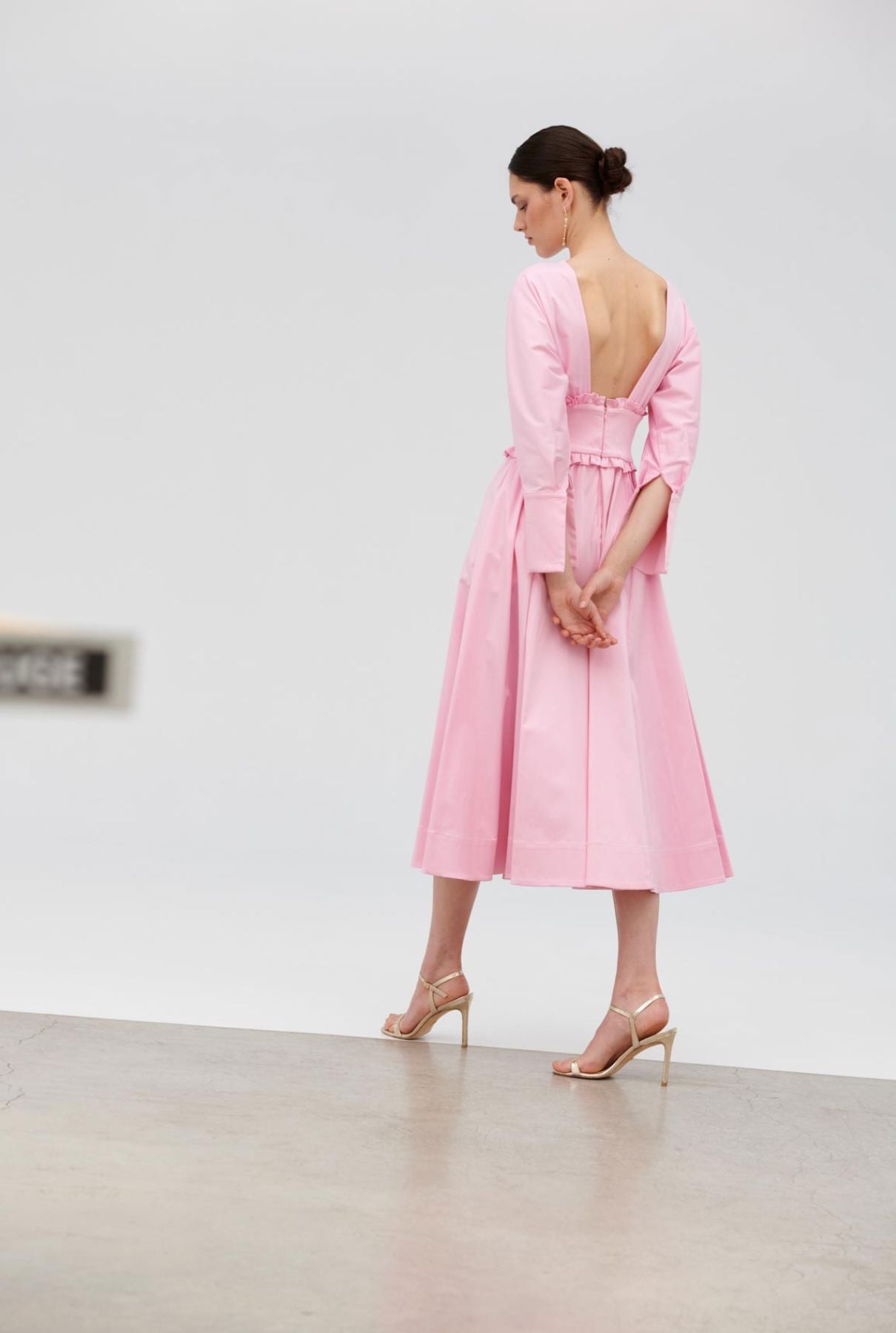 Vestido fajín - rosa Dresses Miguel Marinero 