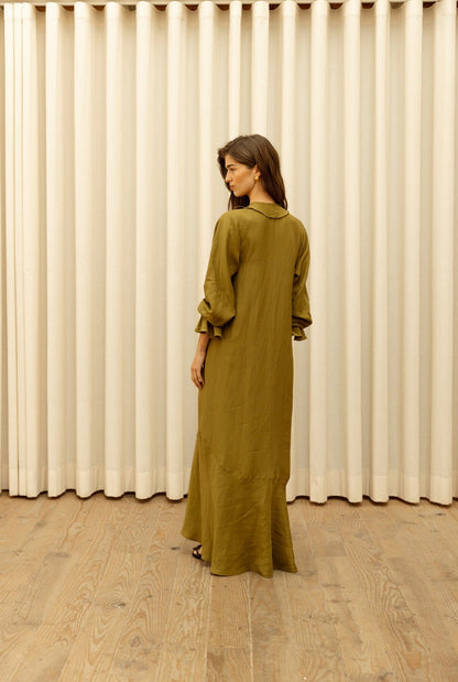 Vestido Florence Verde Oliva Dresses Galcon Studio 