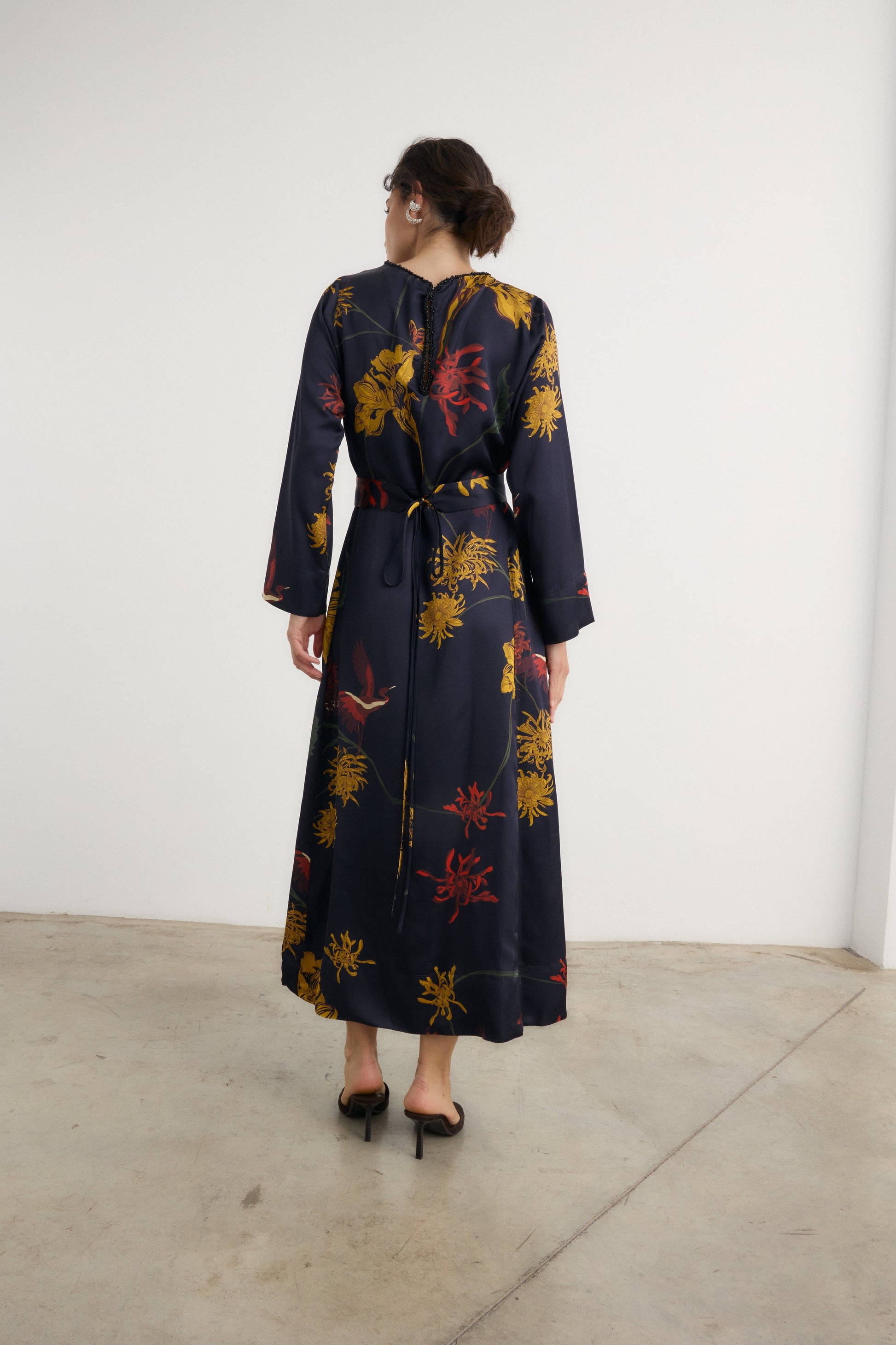 Vestido Frida Flora marino - Preorder Dresses Galcon Studio 