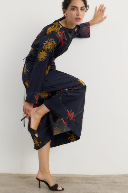 Vestido Frida Flora marino - Preorder Dresses Galcon Studio 