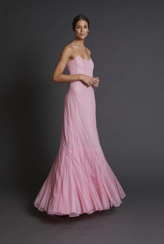 Vestido godets rosa Dresses Zaitegui Studio 