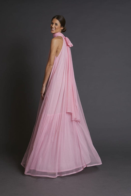 Vestido halter tul rosa Dresses Zaitegui Studio 