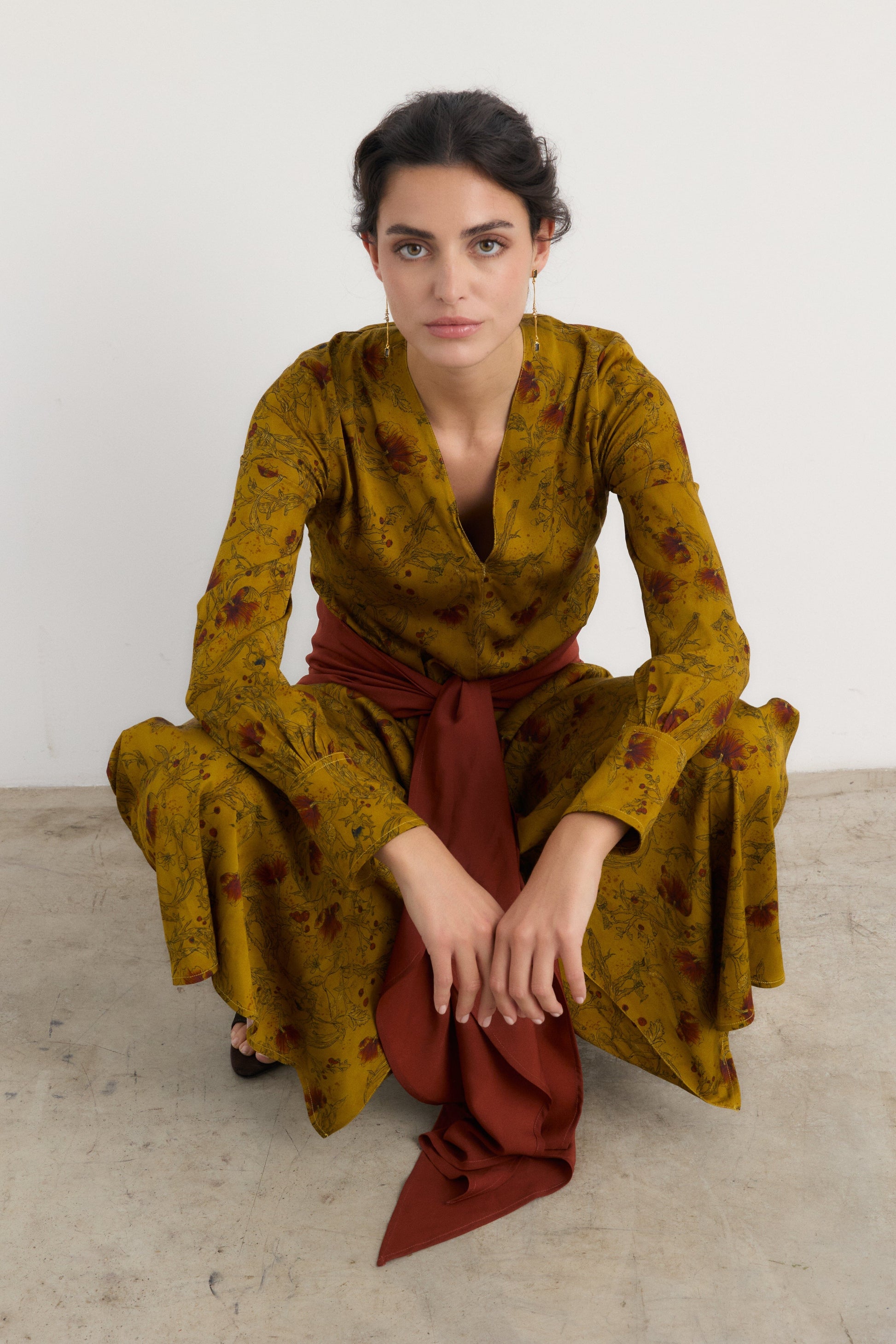 Vestido Indi mostaza - Preorder Dresses Galcon Studio 