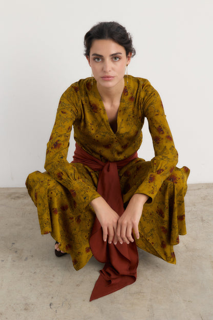 Vestido Indi mostaza - Preorder Dresses Galcon Studio 