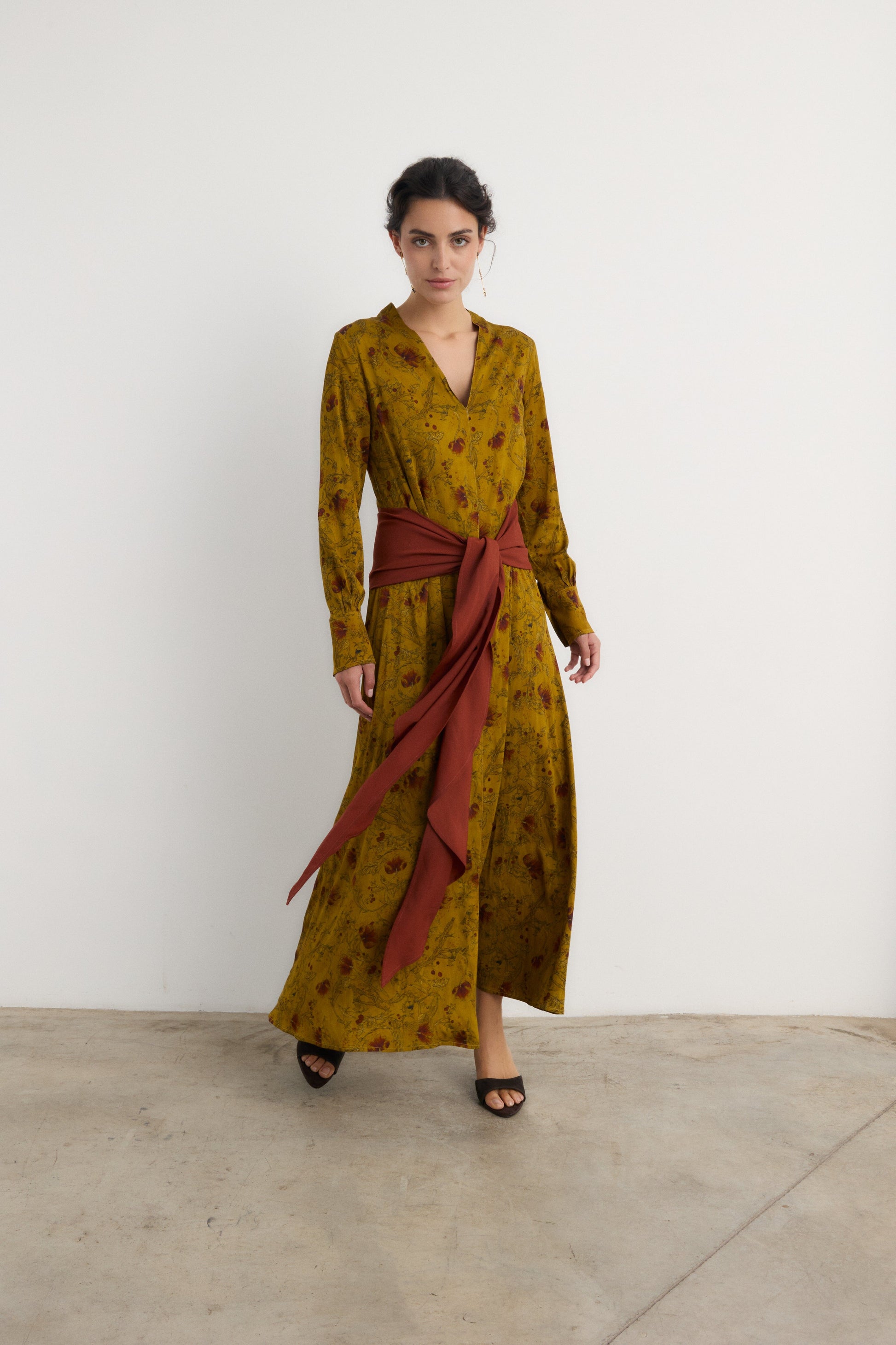 Vestido Indi mostaza - Preorder Dresses Galcon Studio 