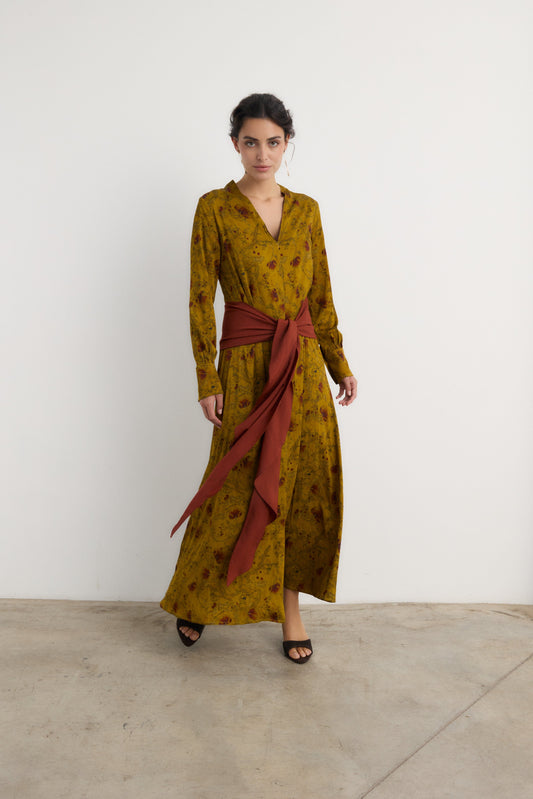 Vestido Indi mostaza - Preorder Dresses Galcon Studio 