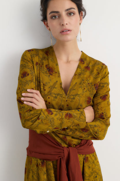 Vestido Indi mostaza - Preorder Dresses Galcon Studio 