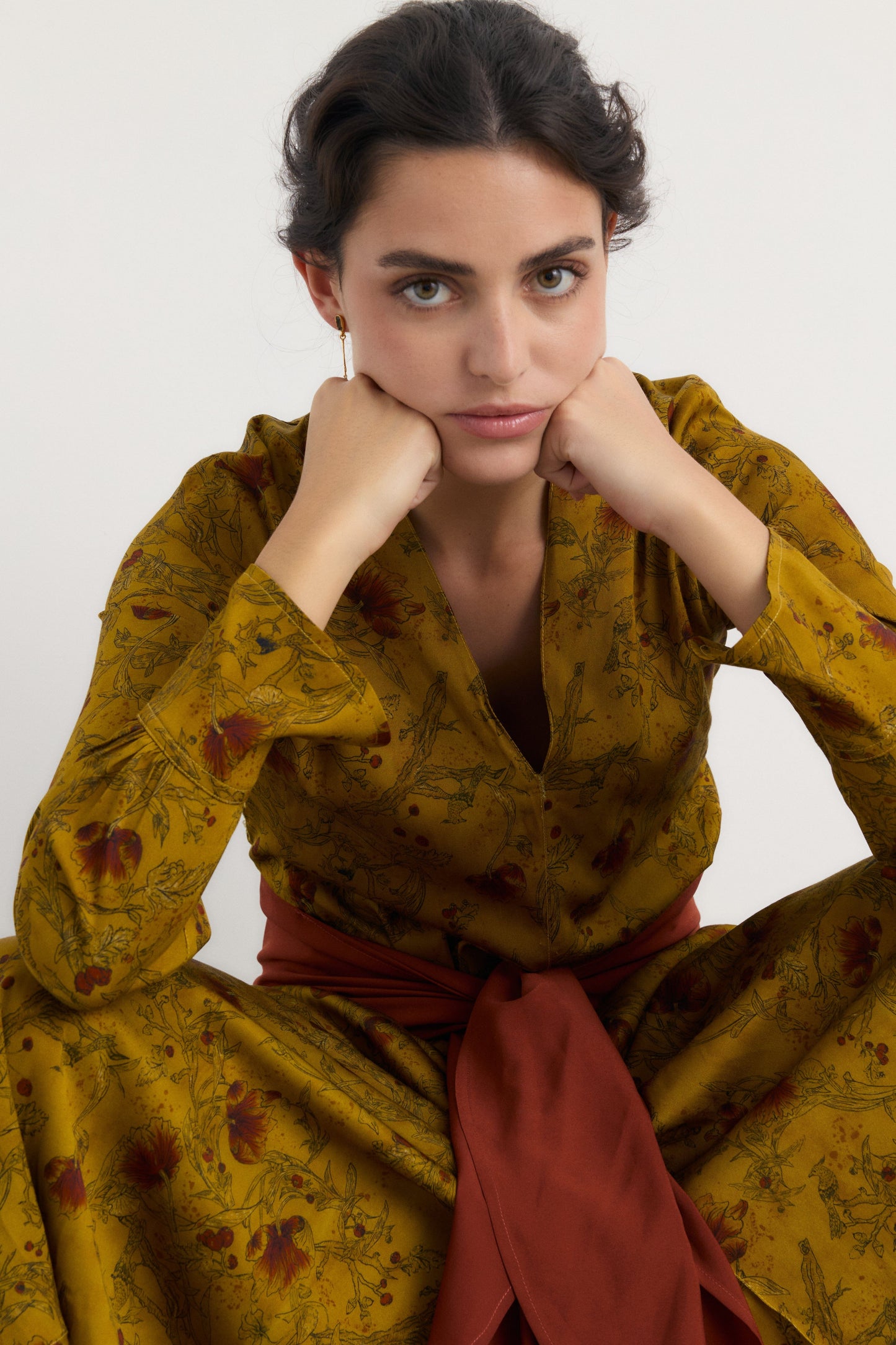 Vestido Indi mostaza - Preorder Dresses Galcon Studio 