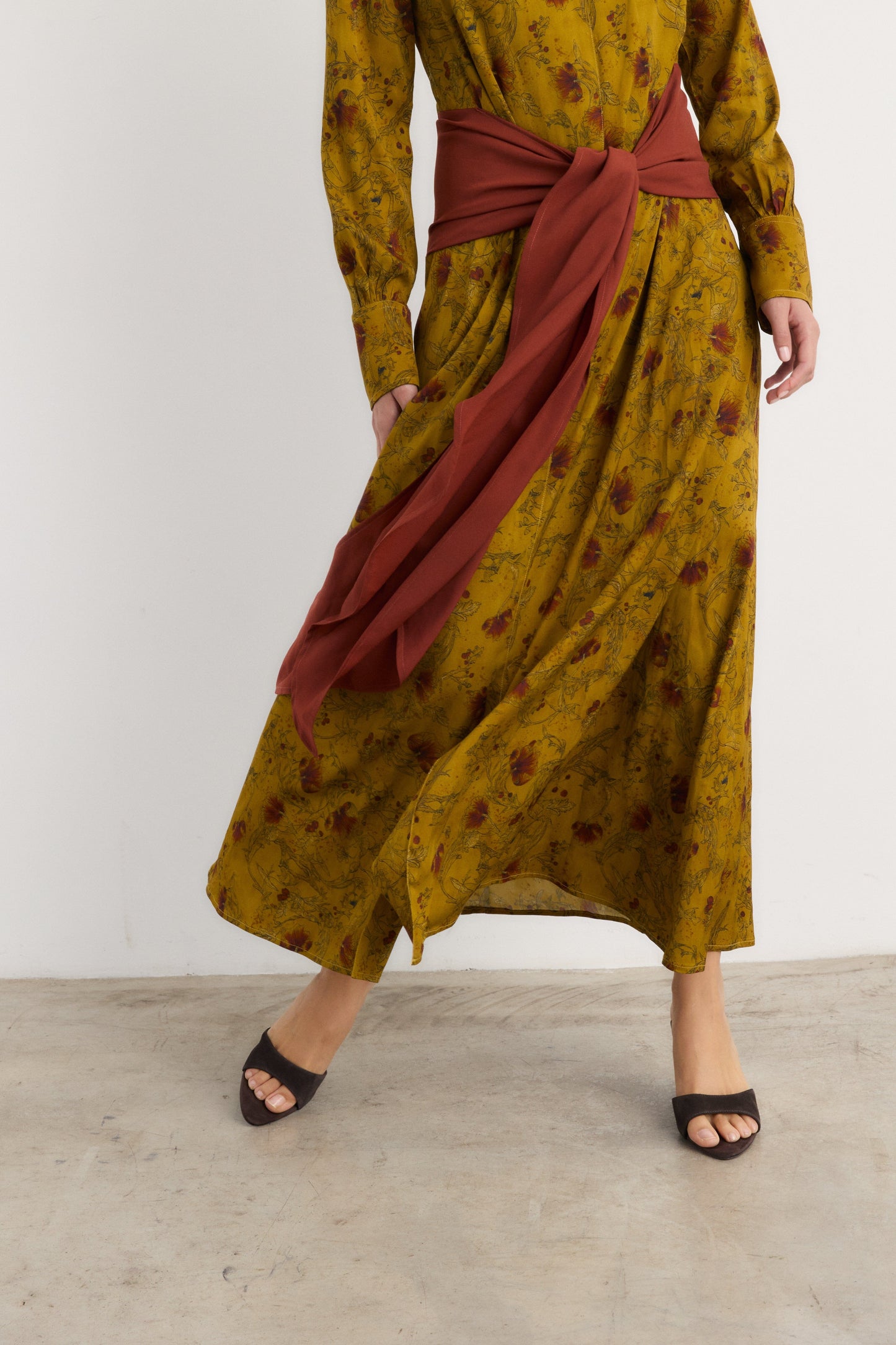 Vestido Indi mostaza - Preorder Dresses Galcon Studio 