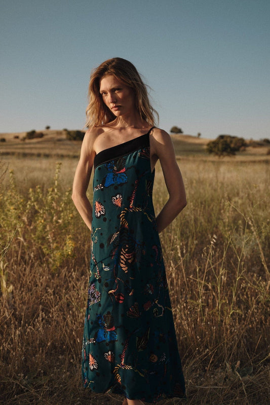Vestido Lauren azul pato Dresses Galcon Studio 