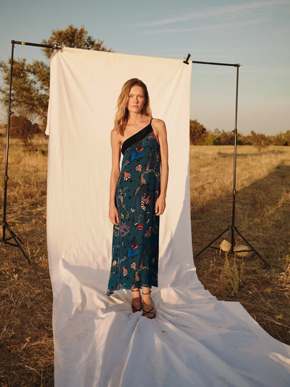 Vestido Lauren azul pato Dresses Galcon Studio 