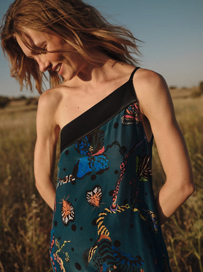 Vestido Lauren azul pato Dresses Galcon Studio 