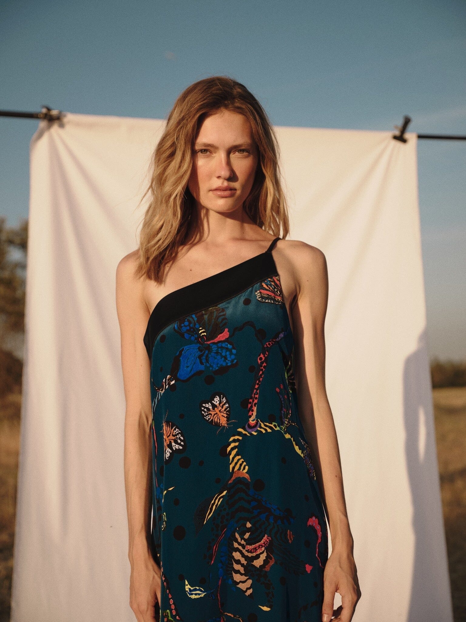 Vestido Lauren azul pato Dresses Galcon Studio 