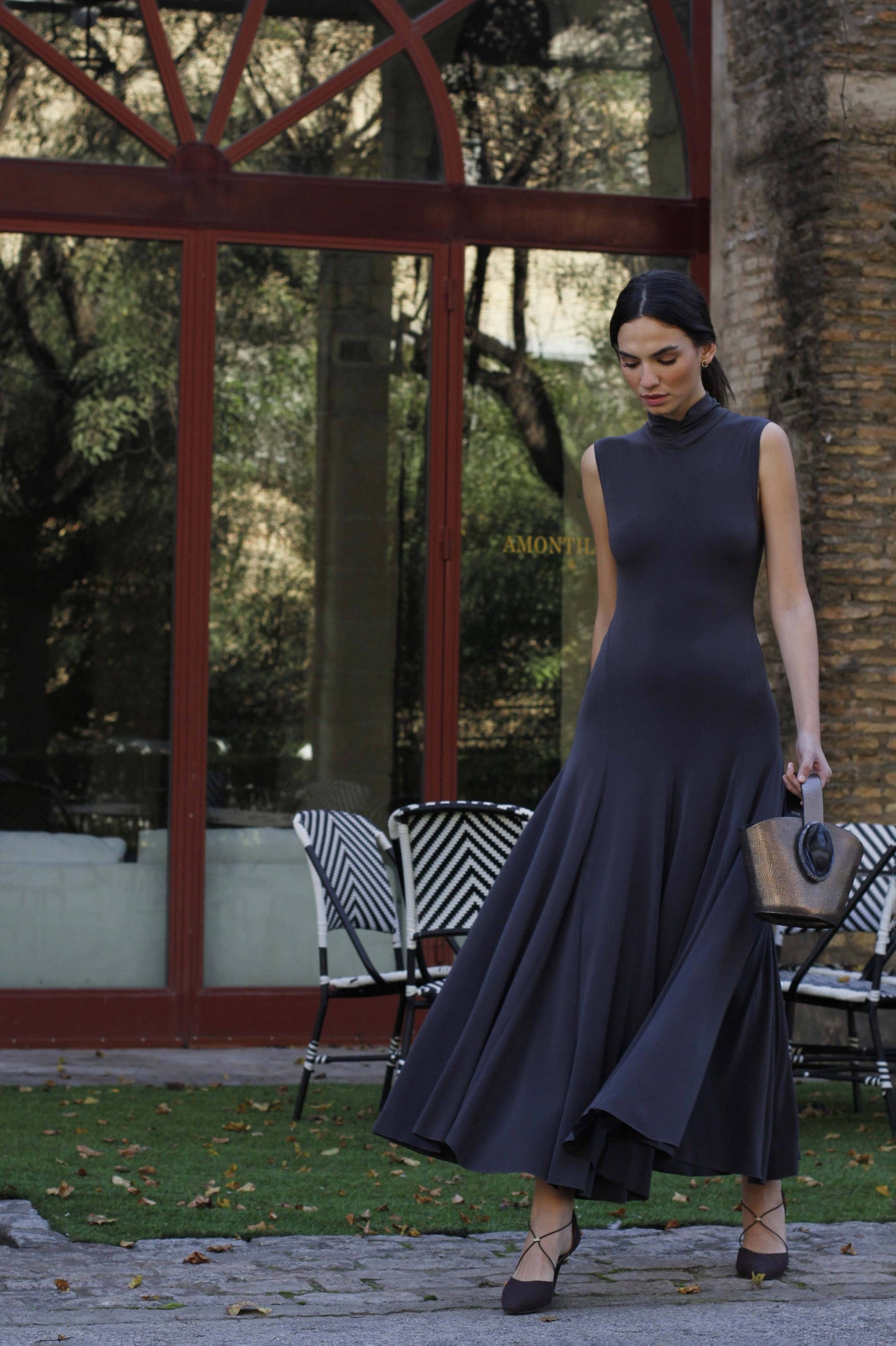 VESTIDO LIVIA Dresses Elisa Cortés 36 Gris 