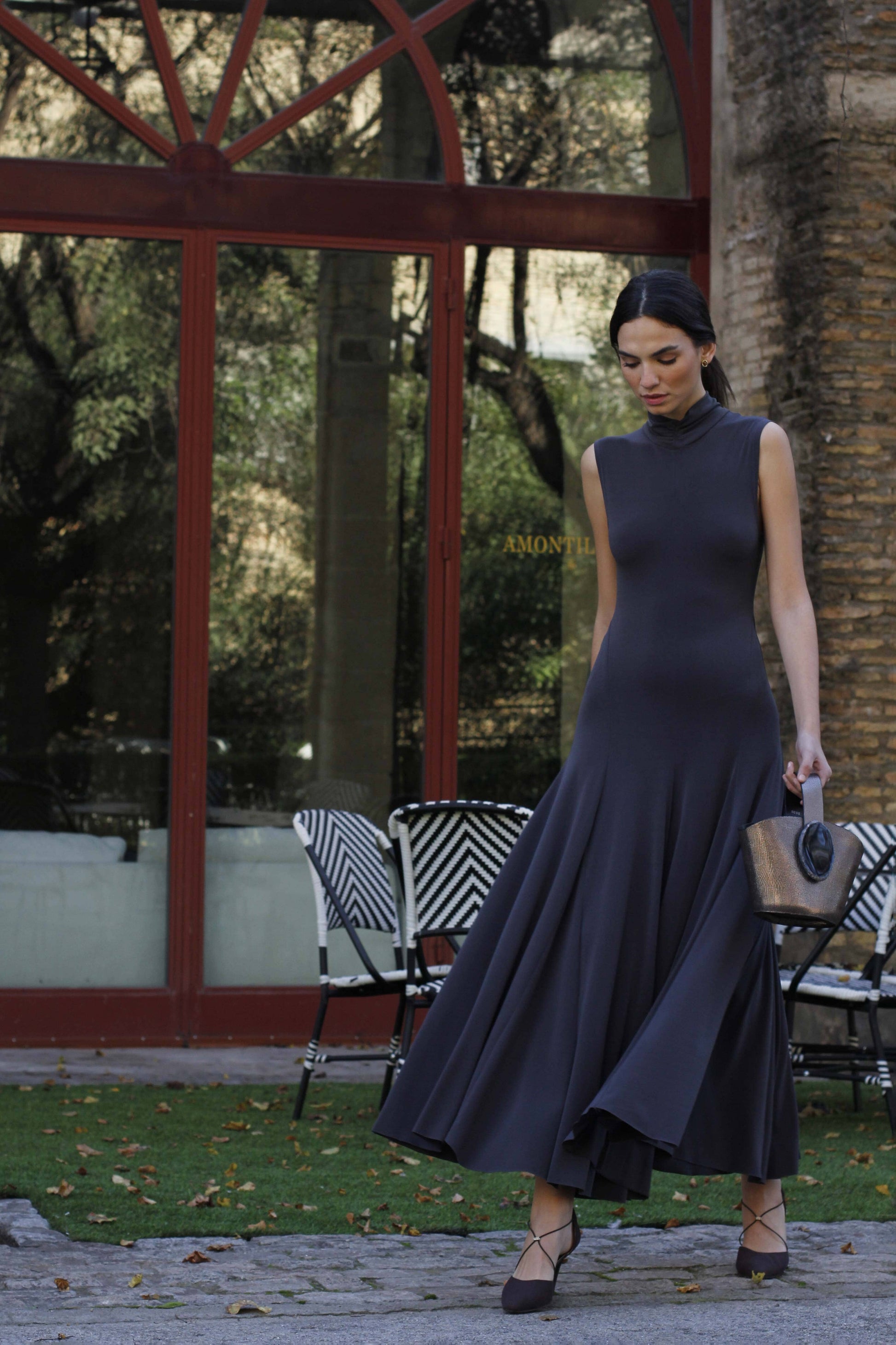 VESTIDO LIVIA Dresses Elisa Cortés 36 Gris 