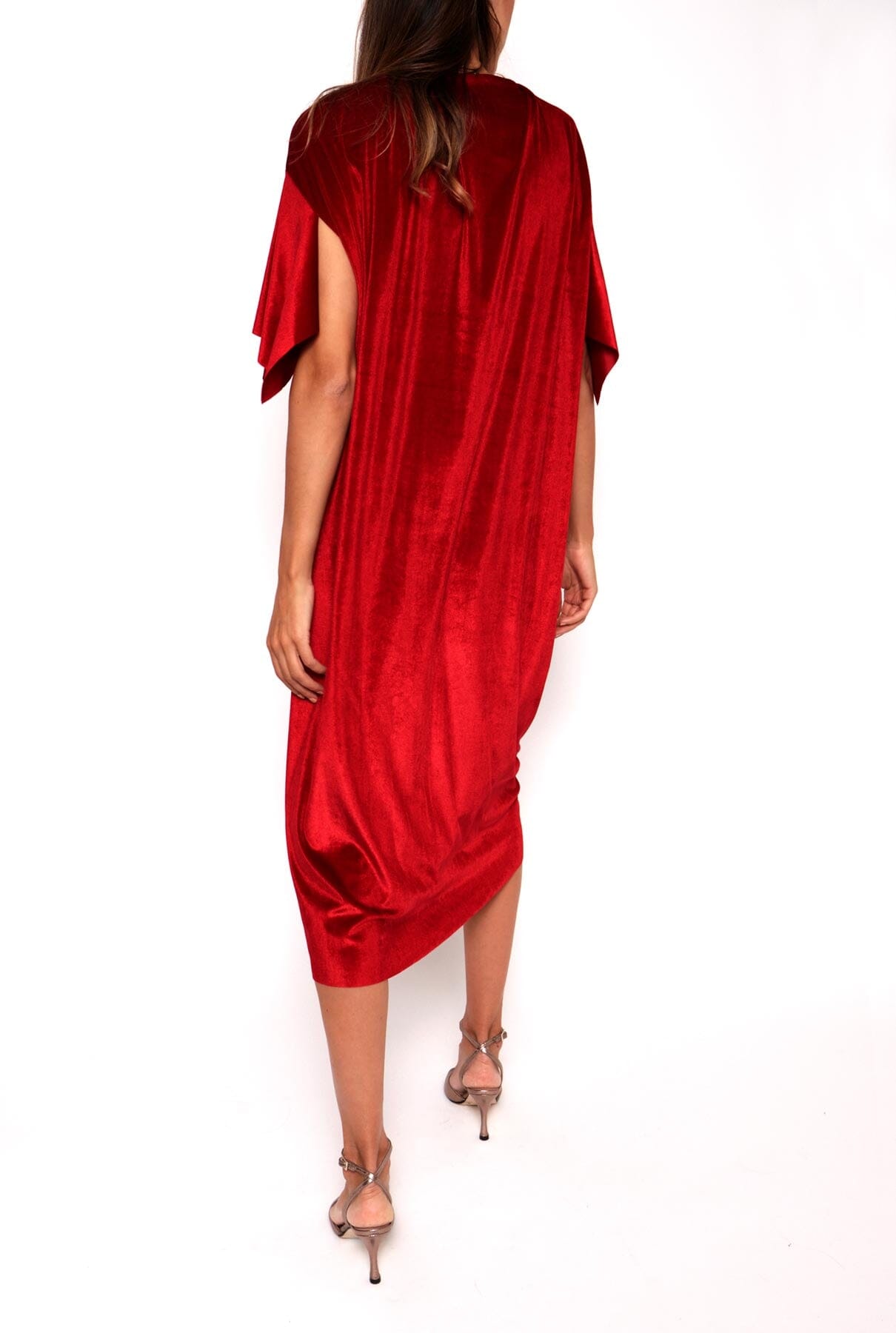 Vestido Liz Terciopelo Rojo Dresses Duyos 