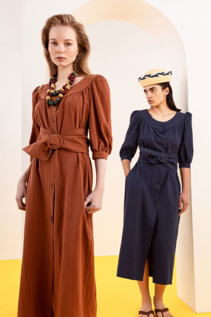 VESTIDO MARGARITA AZUL Dresses SOY FASCINANTE 