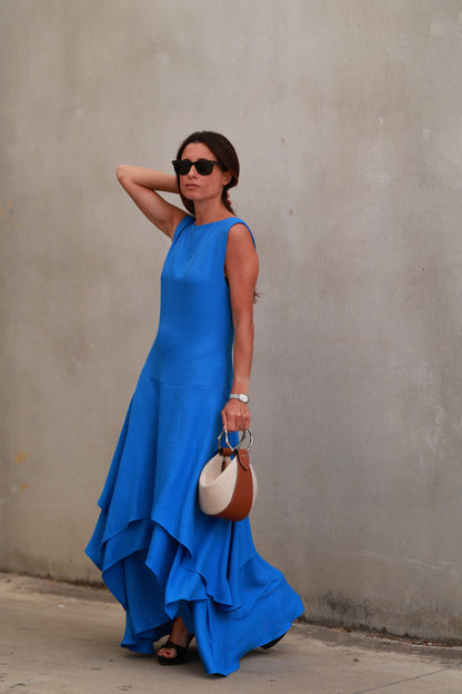 VESTIDO MARTINA AZUL Dresses Elisa Cortés 