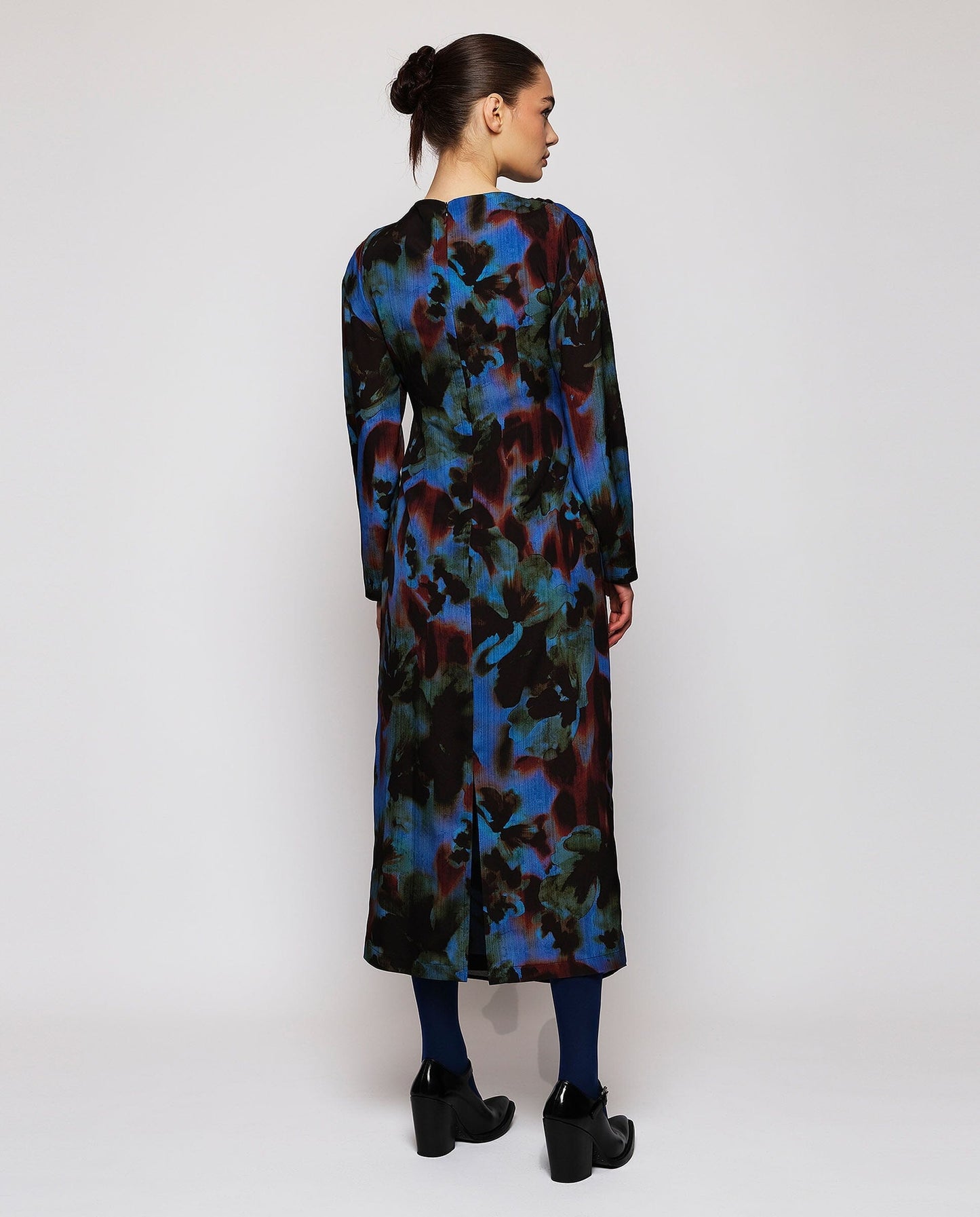 Vestido midi azul estampado Dresses Mirto 