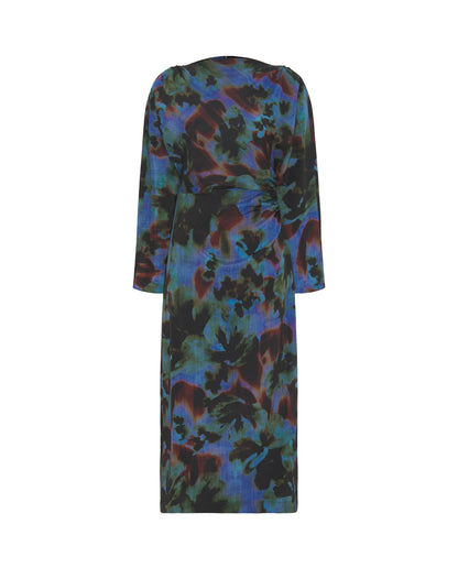 Vestido midi azul estampado Dresses Mirto 