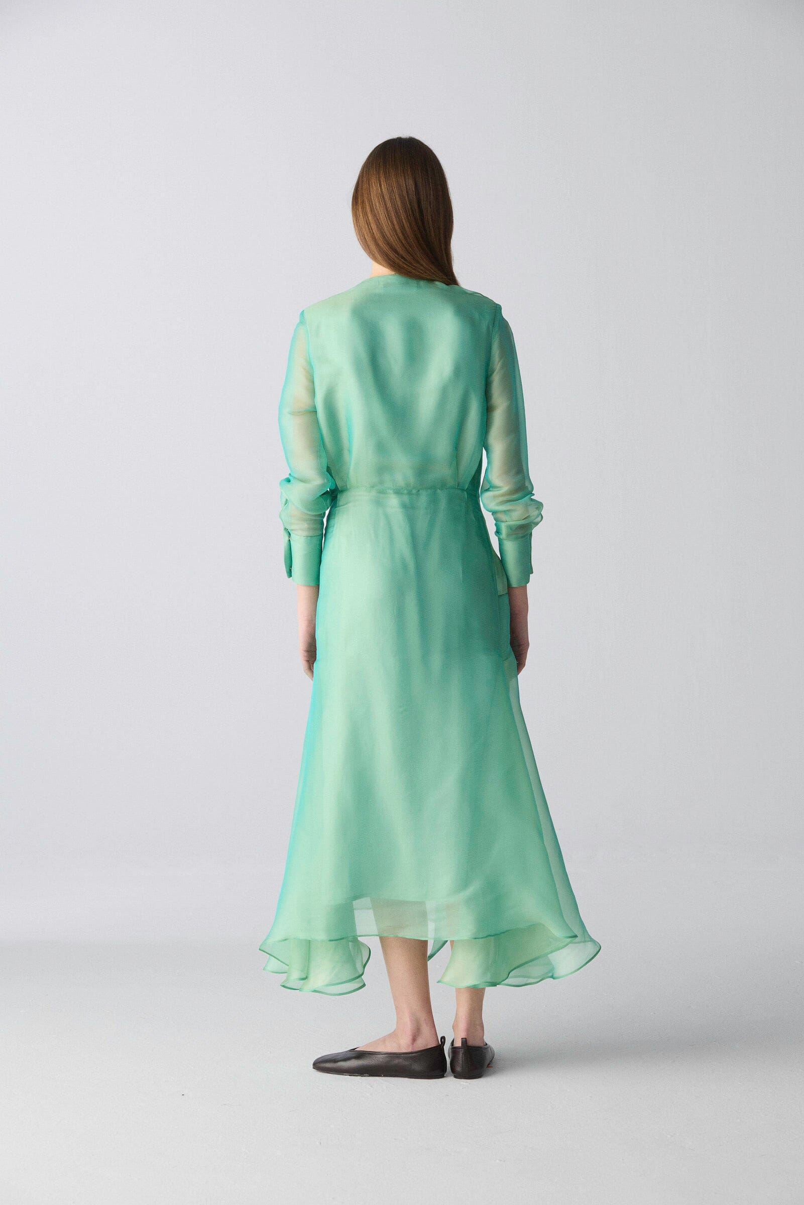 Vestido midi lazada verde Dresses Miguel Marinero 