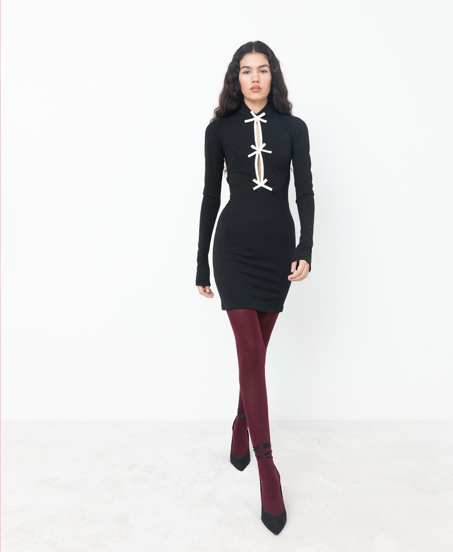 Vestido Mini Negro Vincent Dresses CLARO Couture 