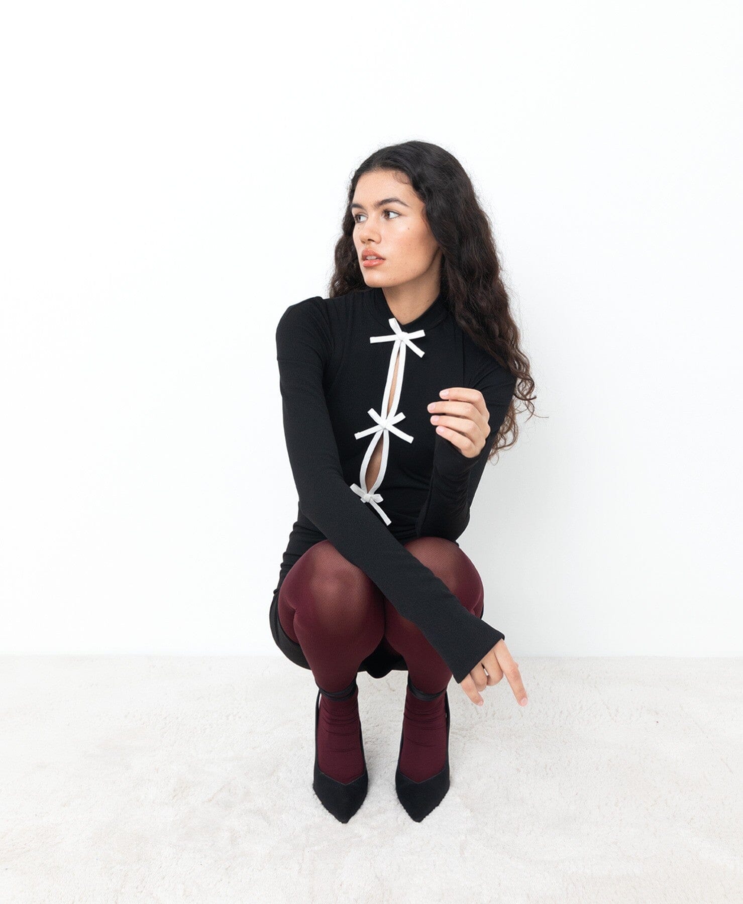 Vestido Mini Negro Vincent Dresses CLARO Couture 