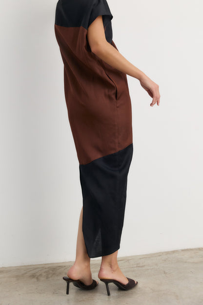 Vestido Nefertiti marrón-negro Dresses Galcon Studio 