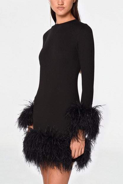 Vestido Negro Mini Bianca Dresses CLARO Couture 