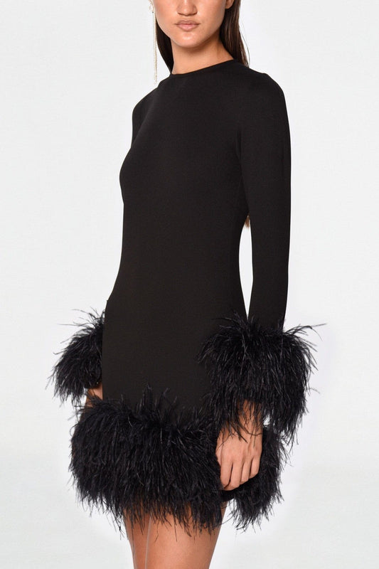 Vestido Negro Mini Bianca Dresses CLARO Couture 