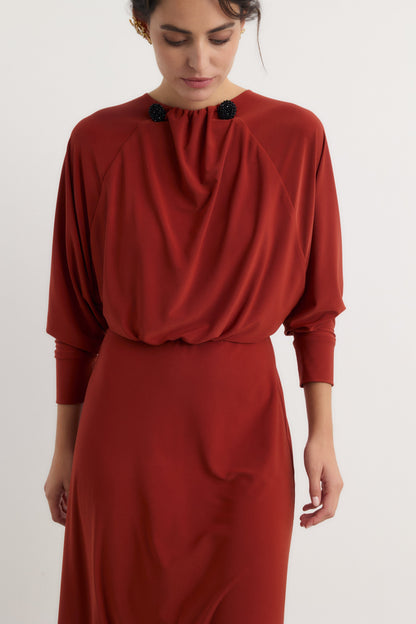 Vestido Olimpia teja - Preorder Dresses Galcon Studio 